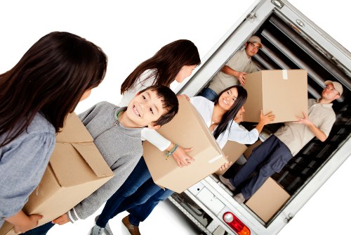 Local movers coordinating a commercial premises transfer in central London