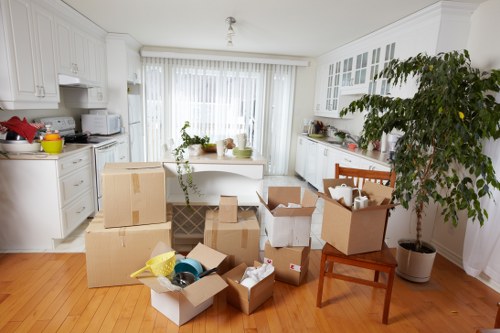 Careful loading of household items for a Soho move