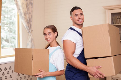 Commercial moving van support for Soho business relocation