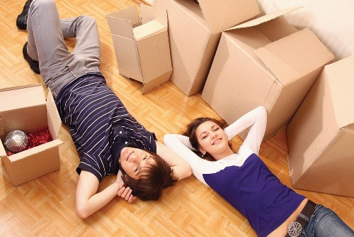 Packed moving van ready for a Soho home relocation